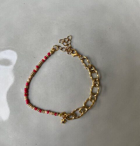 Classy Armband Ster roze