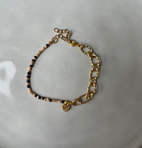 Classy Armband Hart zwart