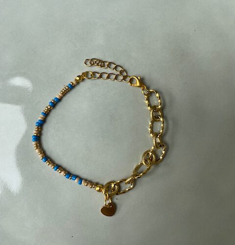 Classy Armband Hart blauw