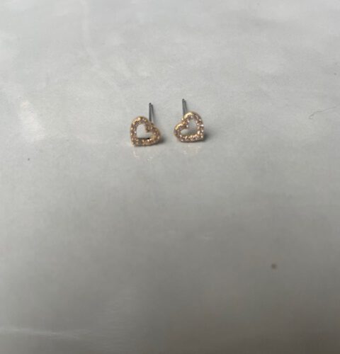 Sparkle Heart Knopjes goud