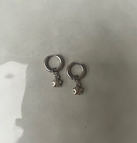 Star Hoops zilver
