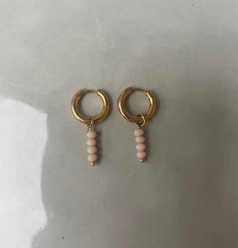 Candy Bubble Oorbellen beige/goud