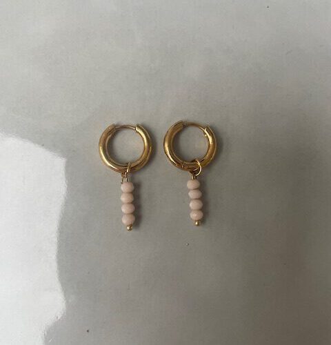 Candy Bubble Oorbellen beige/goud