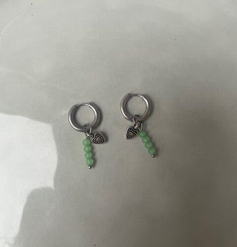 DQ Hart Hoops groen/zilver