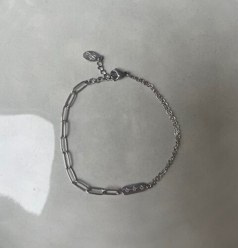 50/50 Armband zilver