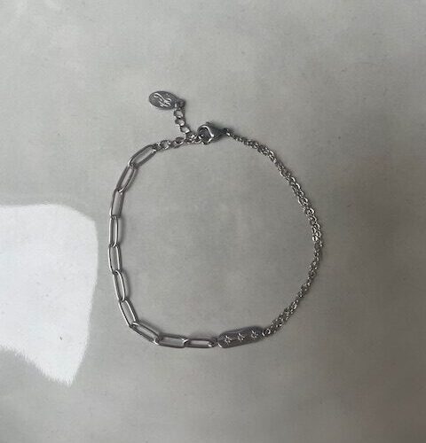 50/50 Armband zilver