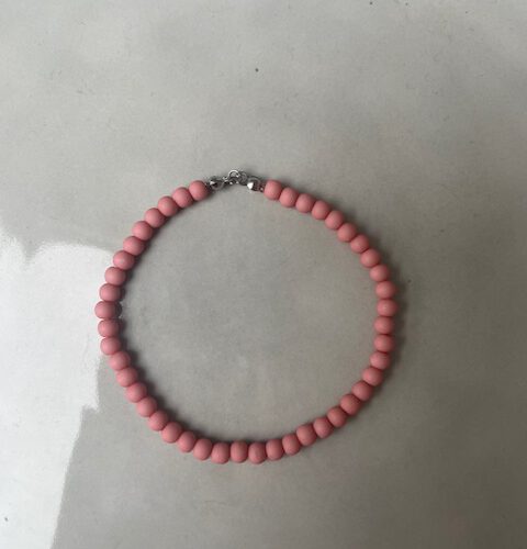 Candy Bubble Armband roze/zilver