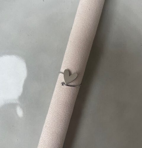 Twist Heart Ring zilver