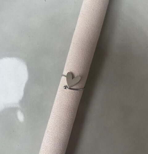 Twist Heart Ring zilver