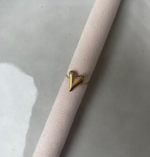 Hart Ring goud