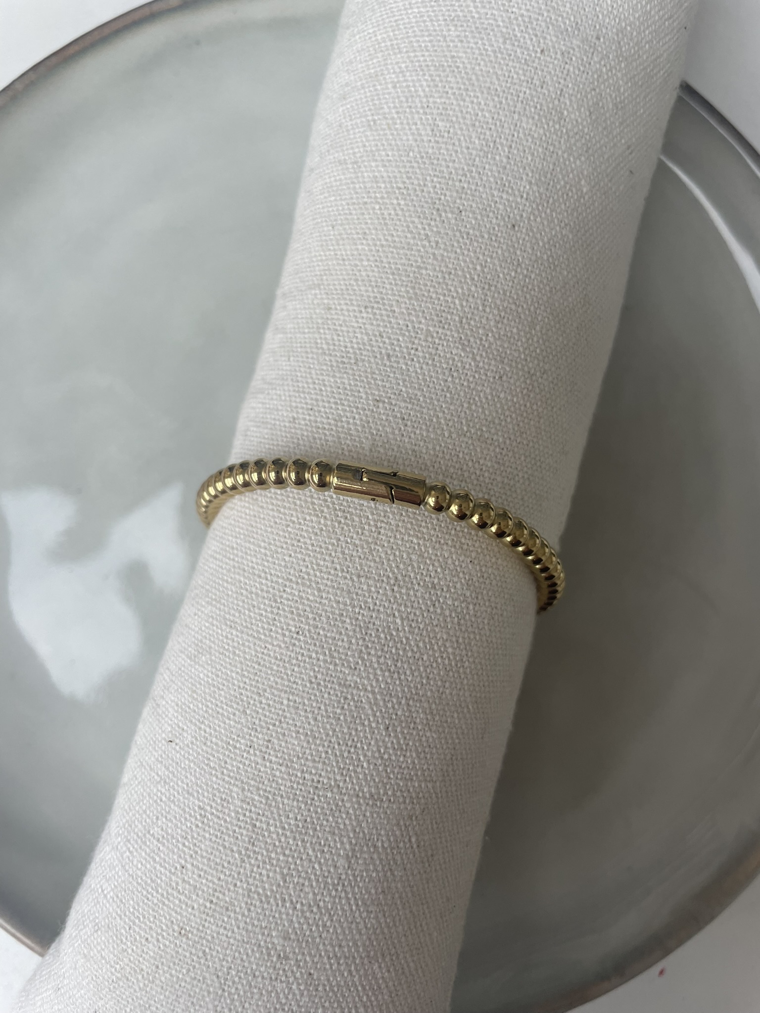 Balls Click Bangle goud - Afbeelding 2