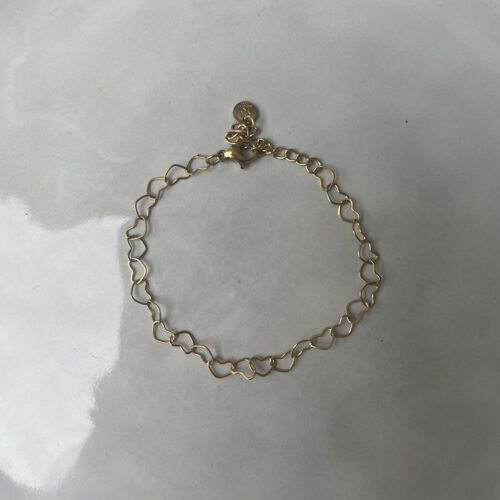 Mini Hartjes Armband goud