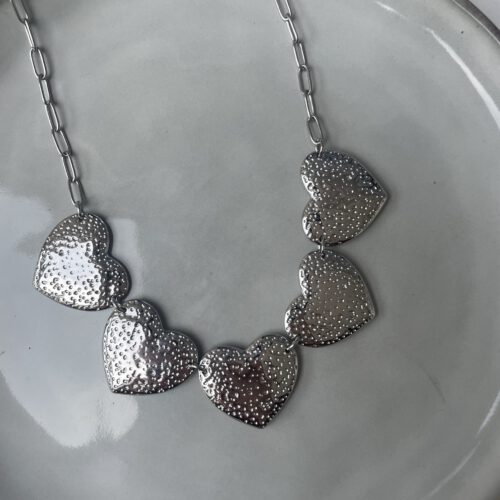 Statemant Hearts Ketting zilver
