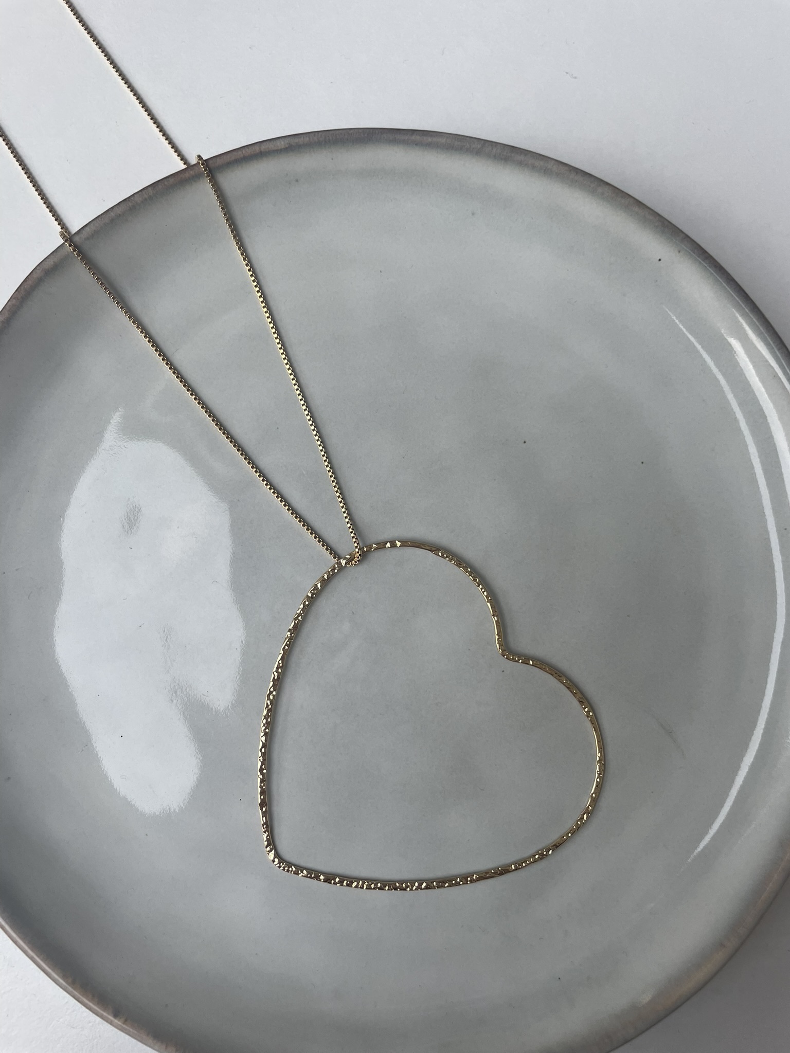 Big Hart Lange Ketting goud