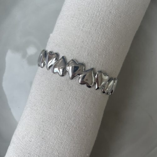 Little Hearts Bangle zilver