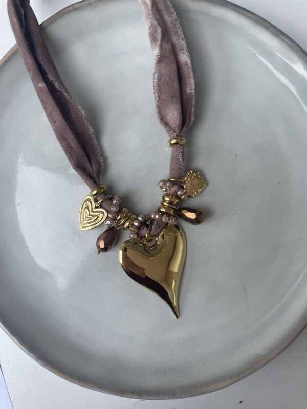 Statemant Heart Rope Ketting goud