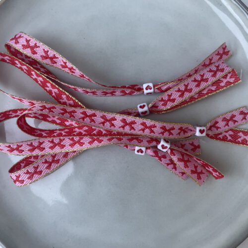 Strikjes Lint Armbandje