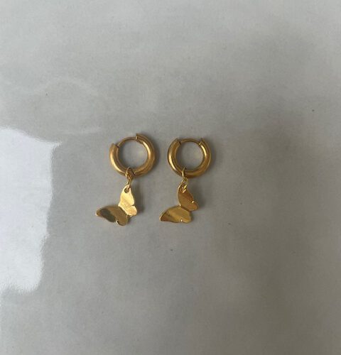 Vlinder Oorbellen goud