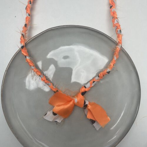 Kingsday Bandana Ketting oranje/polka dots