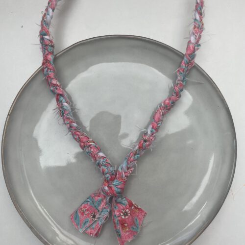 Color Bandana Ketting roze/blauw