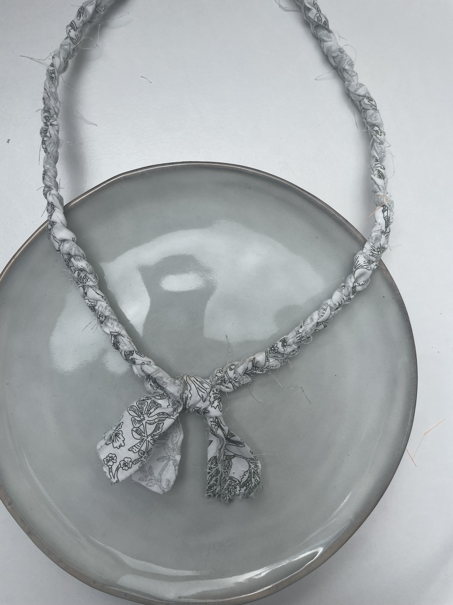 Bandana Ketting groen/wit