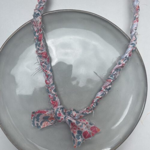Color Bandana Ketting blauw/roze/wit