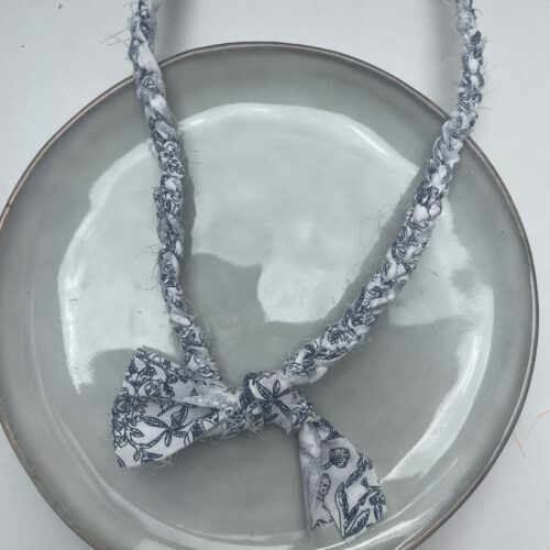 Bandana Ketting blauw/wit