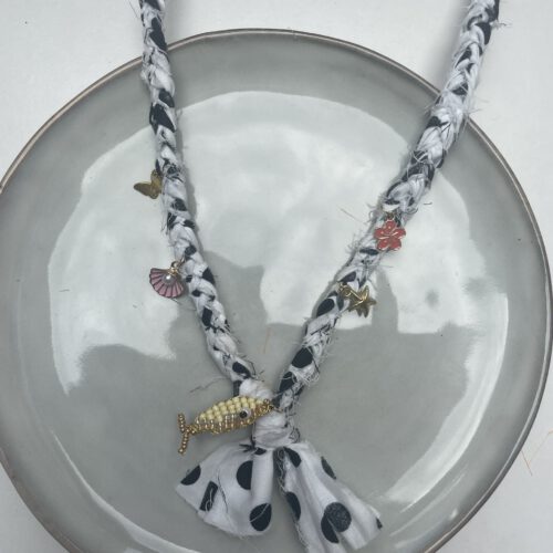 Polka Dots Bandana Ketting Bedels