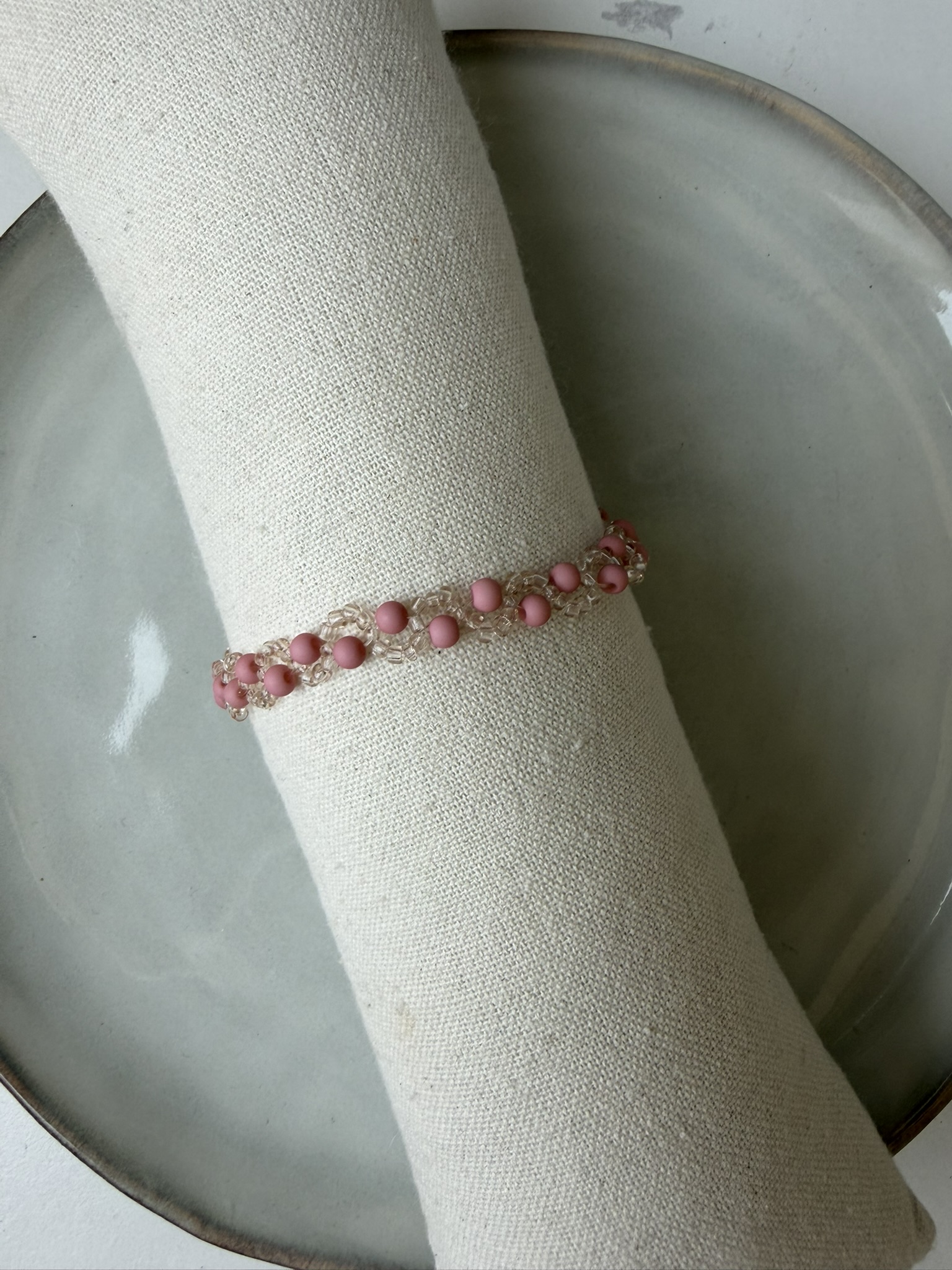 Swirl Armbandje roze