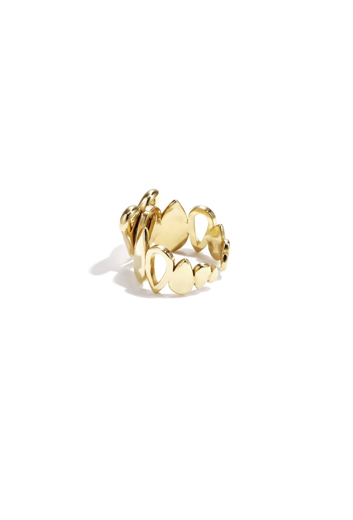 Chunky Heart Ring goud - Afbeelding 2
