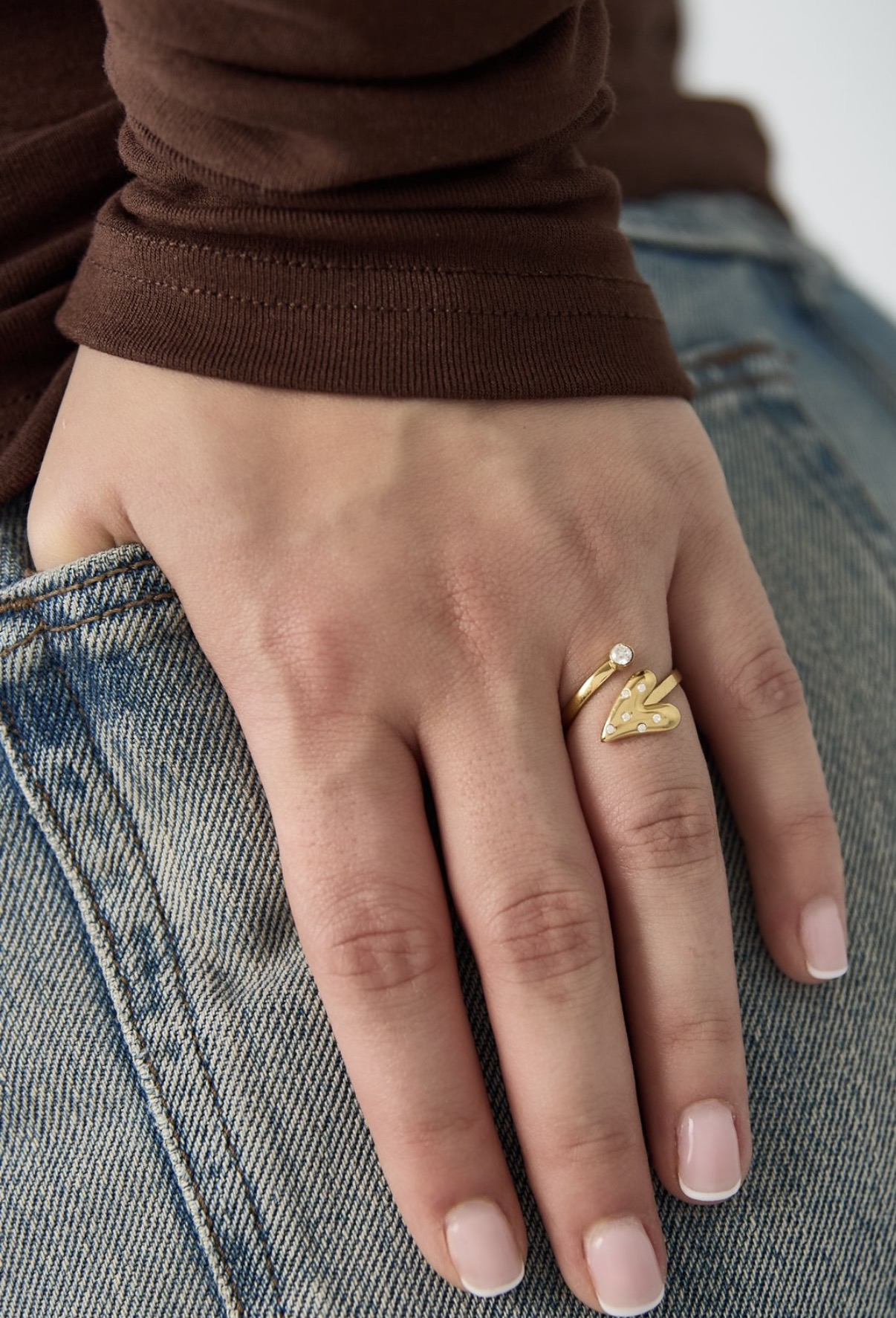 Connected Heart Ring goud - Afbeelding 2