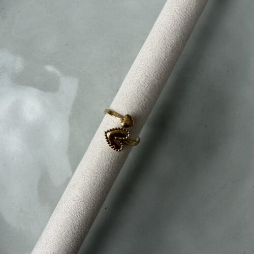 Dubble Heart Ring goud