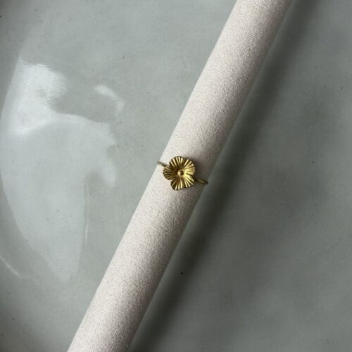 Bloem Ring goud