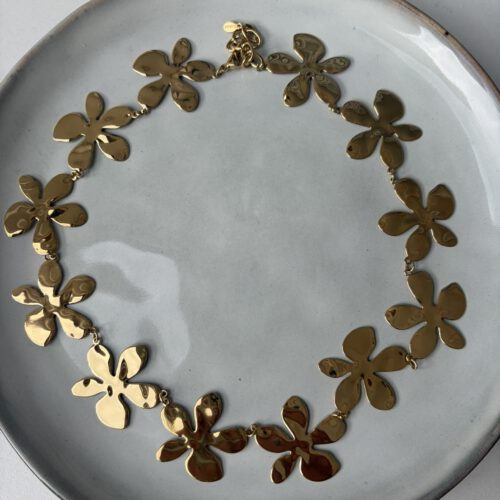 Big Flowers Ketting goud