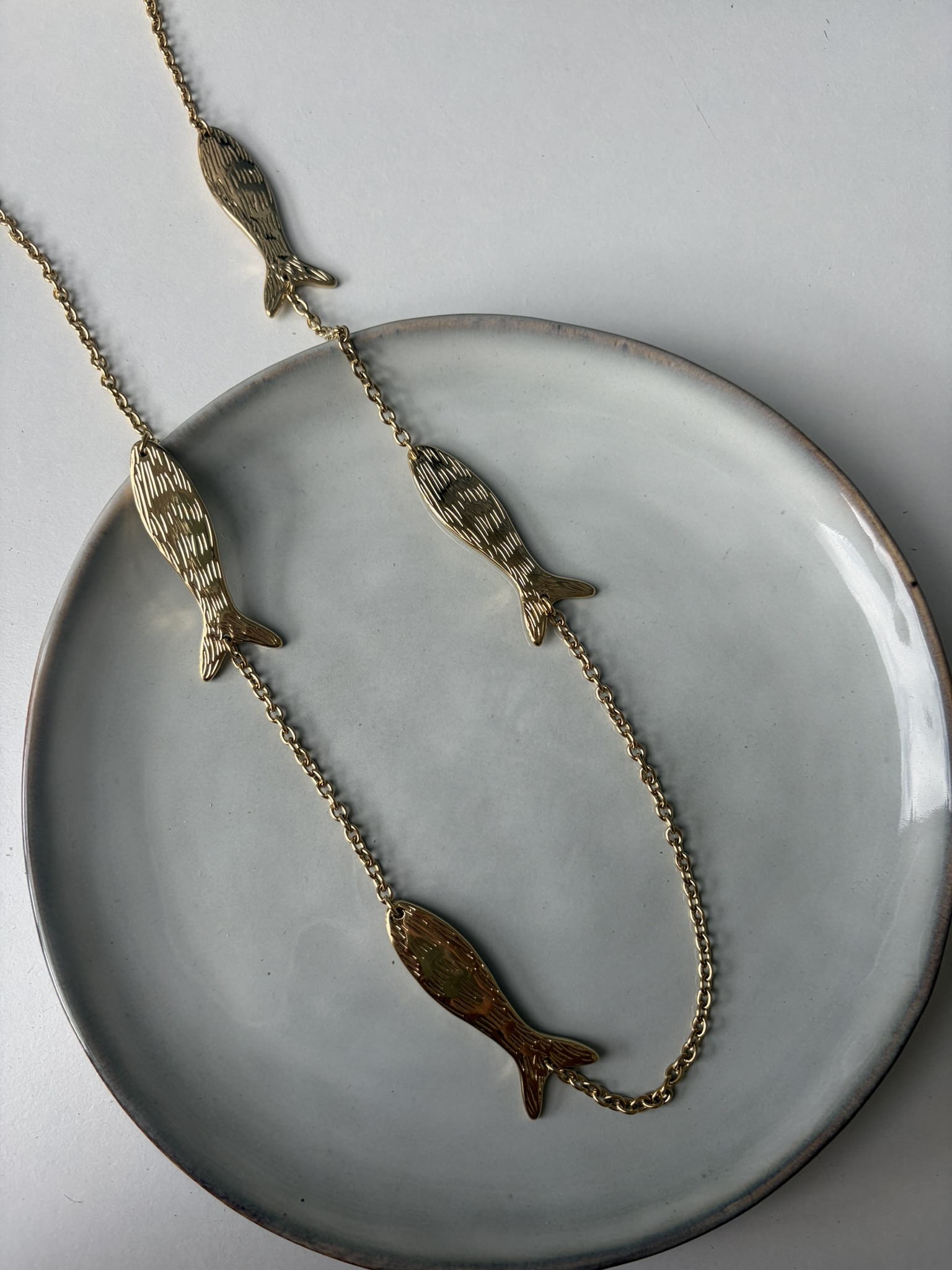 Big Fish Lange Ketting goud