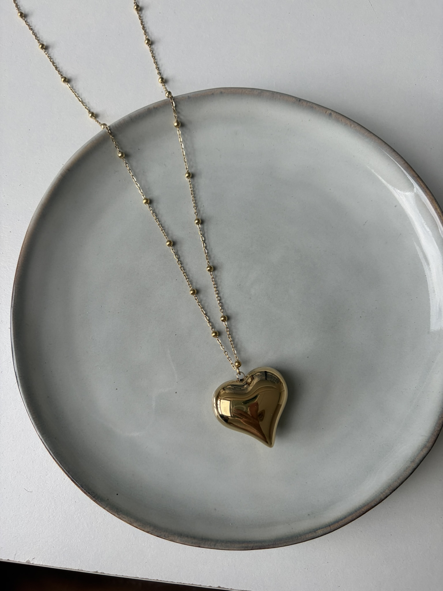 Big Hart Lange Ketting goud 2.0