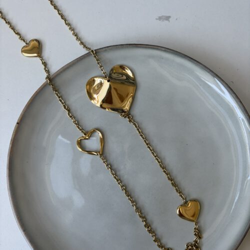 Hearts Lange Ketting goud