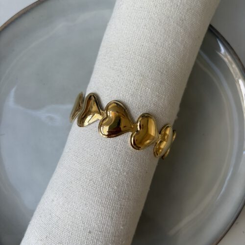 Love Heart Bangle goud