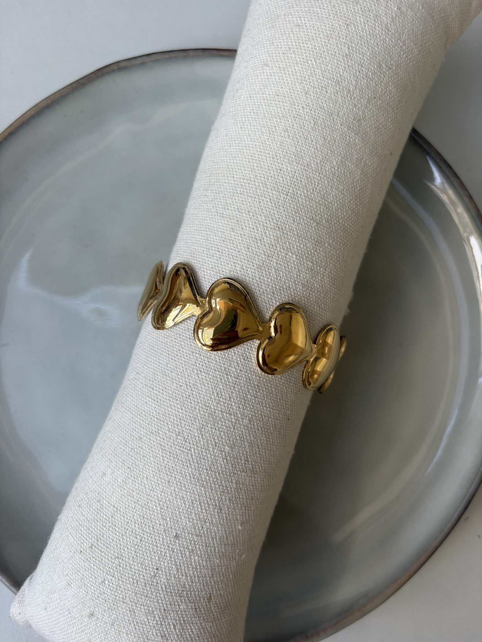 Love Heart Bangle goud