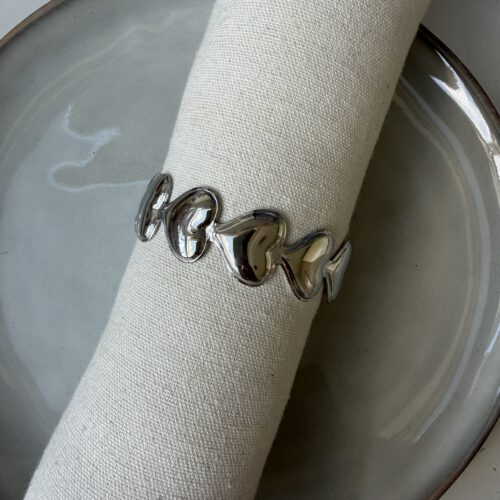 Love Heart Bangle zilver