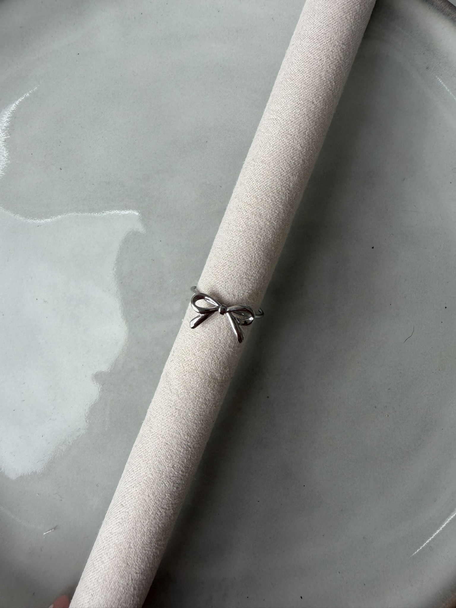 Bow Ring zilver