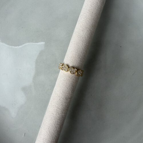 Diamant Hearts Ring goud