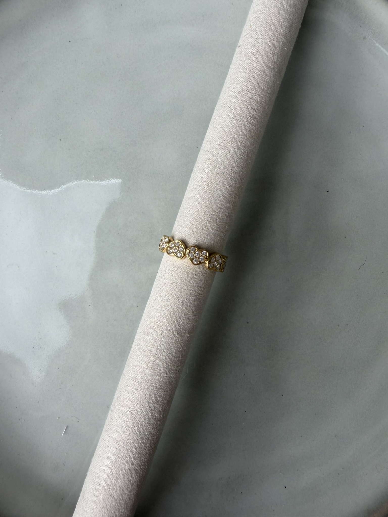 Diamant Hearts Ring goud