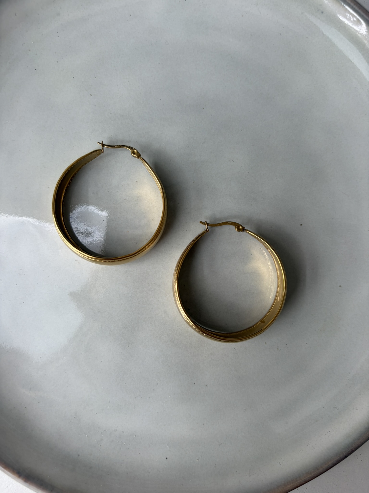 Thick Hoops goud
