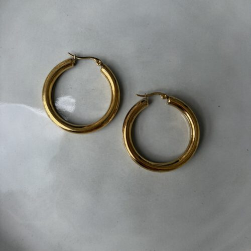 Bold Hoops Small goud