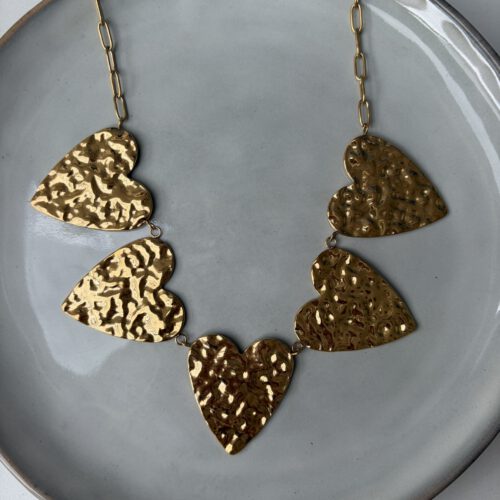Statemant Hearts Ketting goud