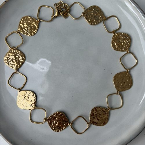 Statemant Squares Ketting goud