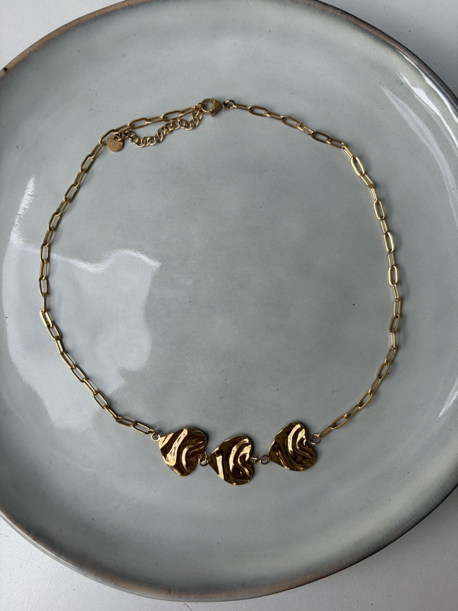 Little Hearts Ketting goud
