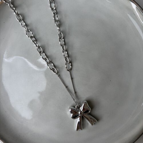 Big Bow Ketting zilver