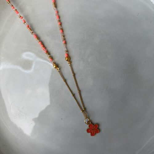 50/50 Ketting koraal/goud